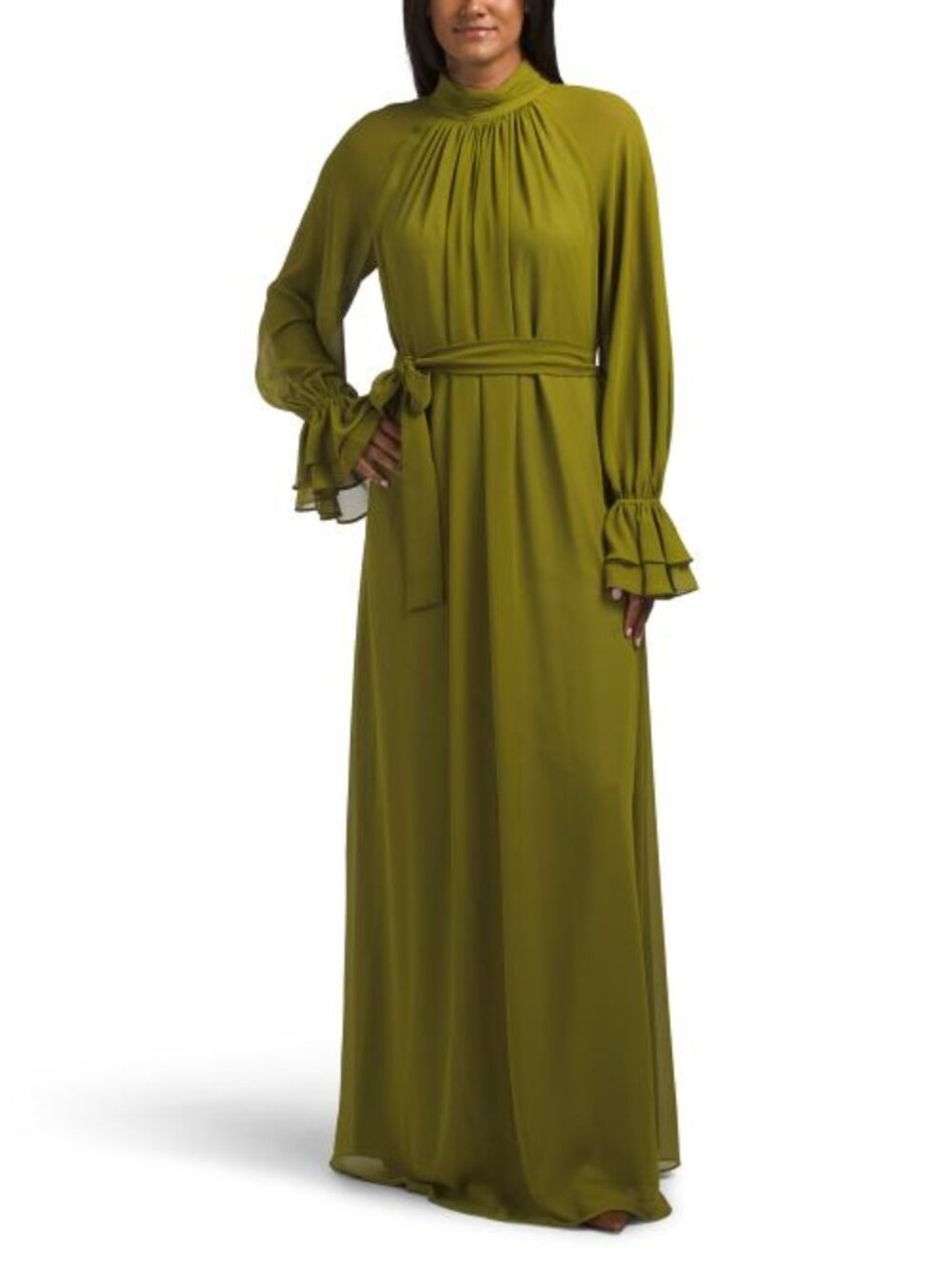 MIKAEL AGHAL Long Sleeve Gown